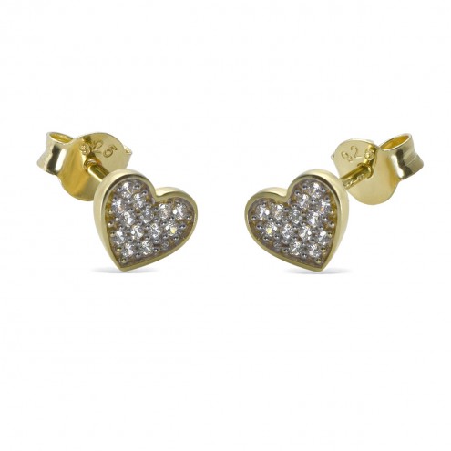 08.1_Ohrstecker_Herz_Silber_vergoldet