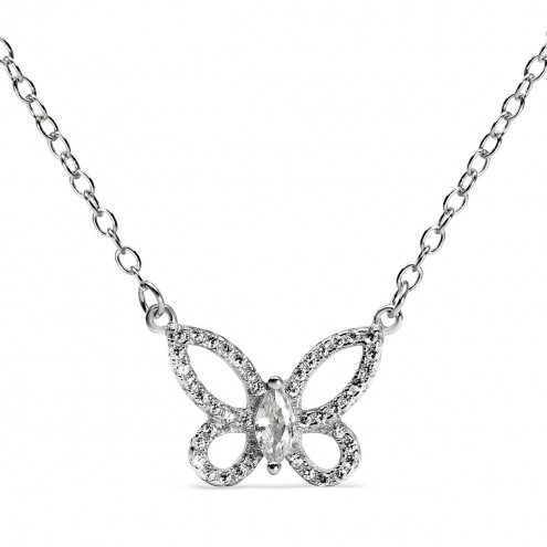 17.1_Halskette_mit_Anhänger_Schmetterling_mit_Zirkonia