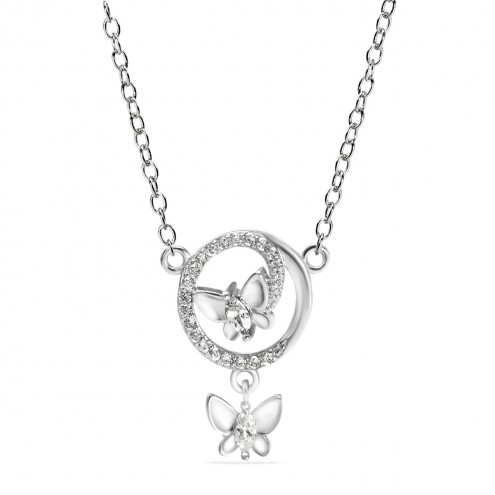 21.1_Halskette_Schmetterling_mit_Zirkonia_Silber
