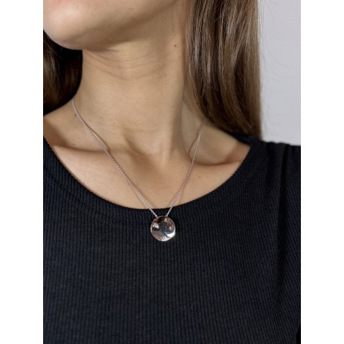 38.3_Anhänger Wave Silber mit Zirkonia